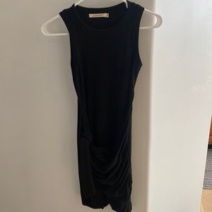 Black Like New Sleeveless Stretchy Wrap Dress
